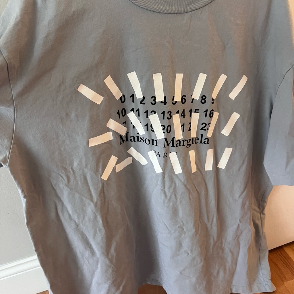 Maison Martin Margiela Gray Graphic Short Sleeve Tee